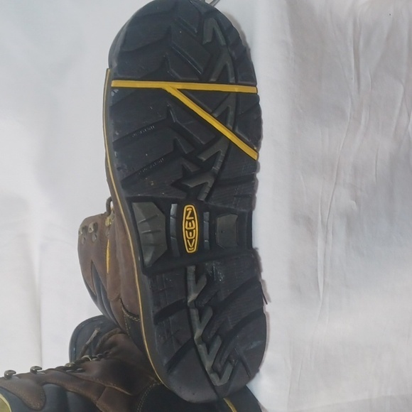 KEEN HEAVY DUTY WORK BOOTS SIZE 12EE STEEL TOE WATER PROOF main image 4